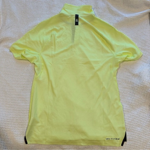 Nike Tiger Woods TW Dri-Fit ADV Golf Polo Shirt DA2995-101 Mens small Yellow - Picture 10 of 16